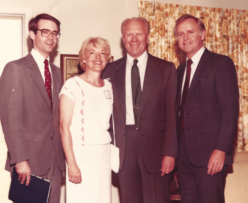 President Ford & Ed Bethune